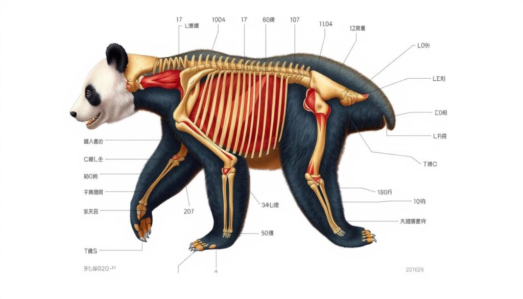 Anatomie des Pandabären