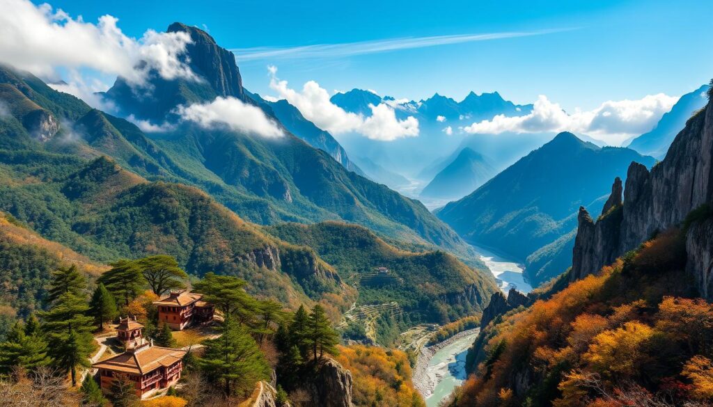 Chinesische Berge Landschaft