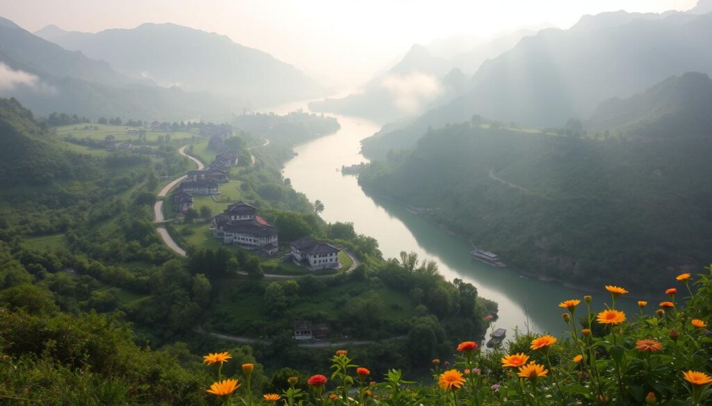 Gelber Fluss Landschaft