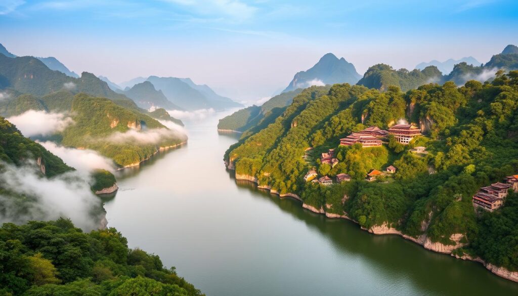 Yangtze Fluss Landschaft