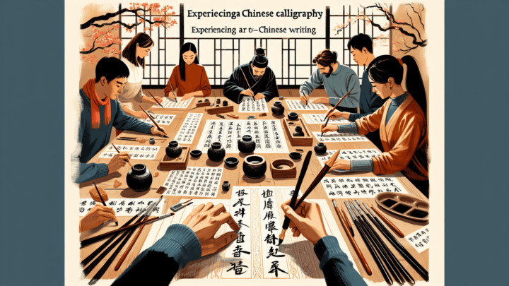 Teilnahme an einem Kalligrafie Workshop – lernen Sie die Kunst des chinesischen Schreibens