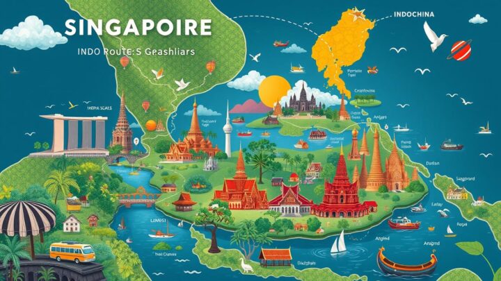 1 Monat Indochina-Rundreise von Singapur bis Bangkok