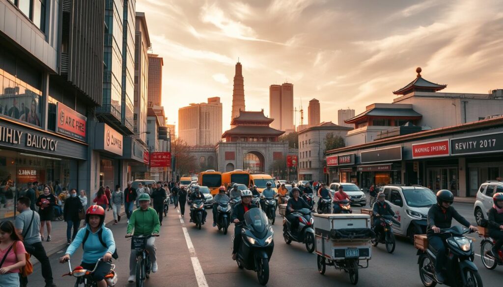 Einkaufen Peking Transport