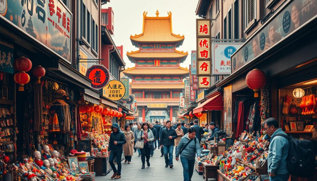 Peking Souvenirläden Einkaufserlebnis