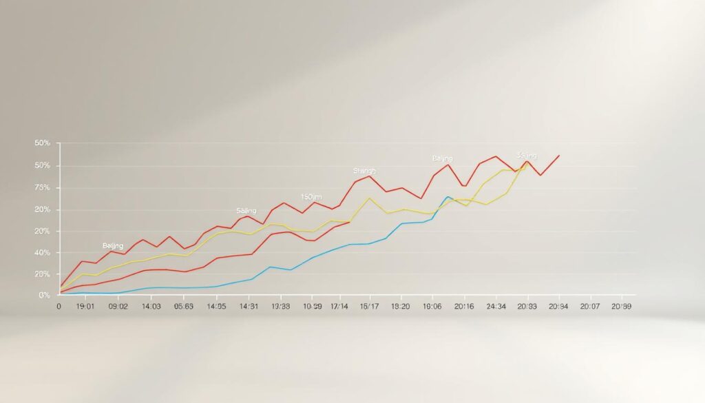 Temperaturverläufe in China