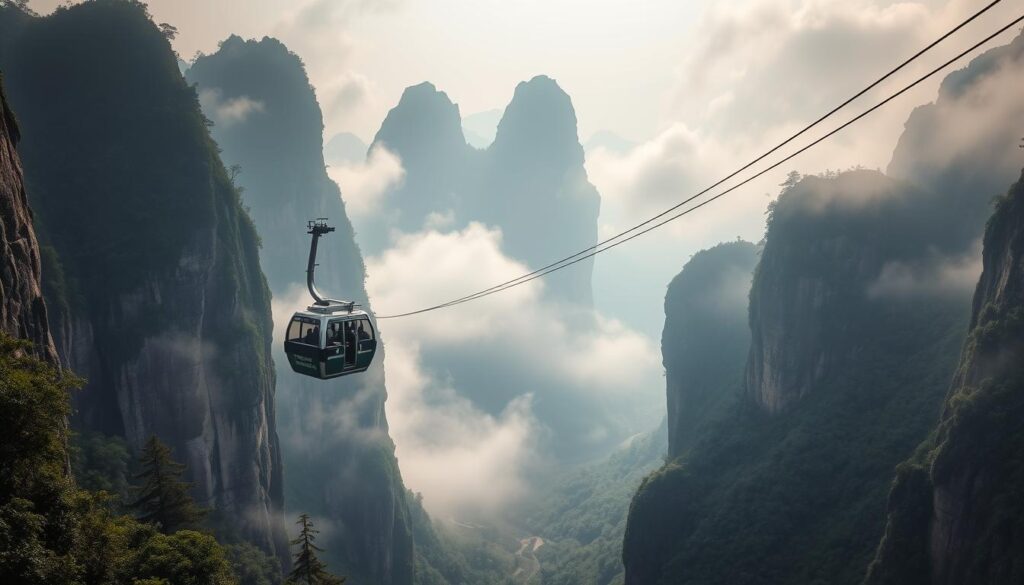 Seilbahn in Zhangjiajie Seilbahn in Zhangjiajie