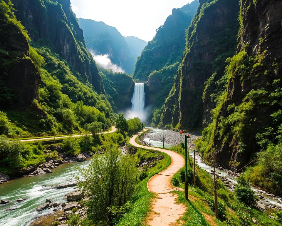 Anreise zu den Ban Gioc Detian Falls