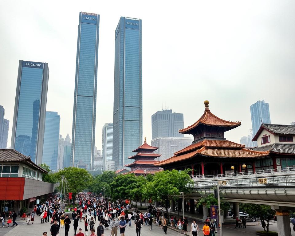 Moderne Städte China Nanjing Suzhou