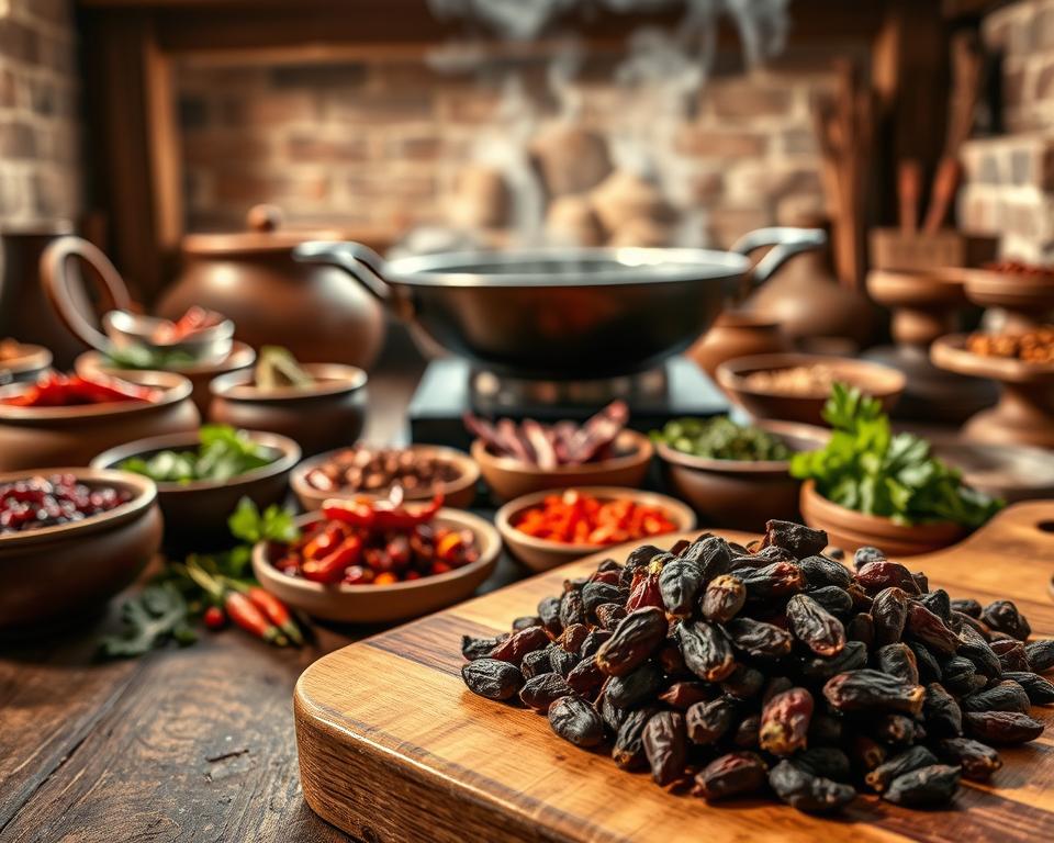 Sezuan-Pfeffer in traditioneller Küche