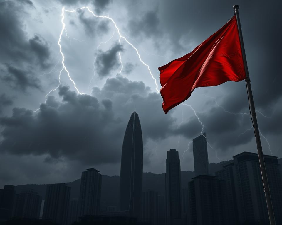 Taifun-Warnsystem Hongkong