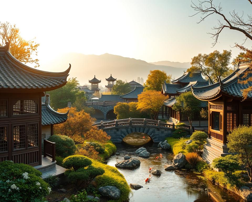 Traditionelle chinesische Architektur in Suzhou