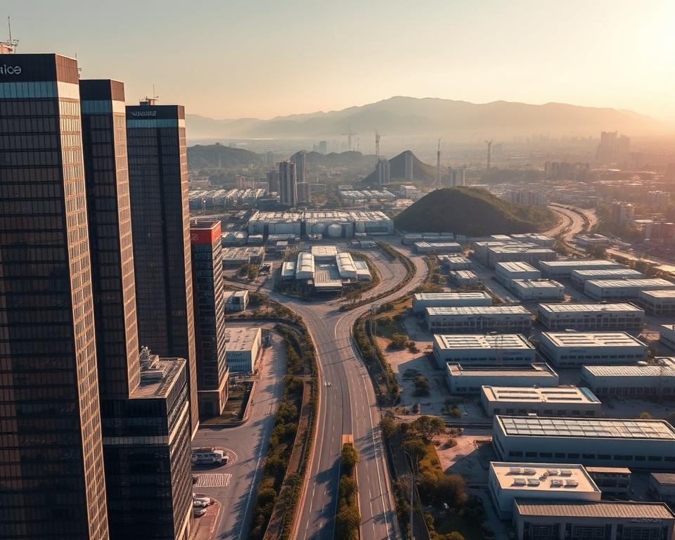 Wirtschaftszentrum Changsha Industrielandschaft