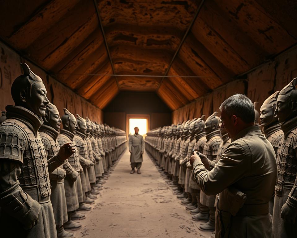 Konservierung der Terrakotta-Krieger