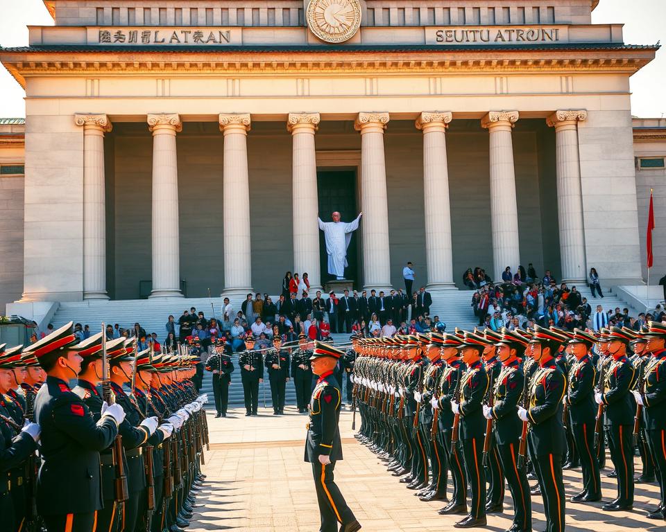 Wachablösung Taipei militärische Zeremonie