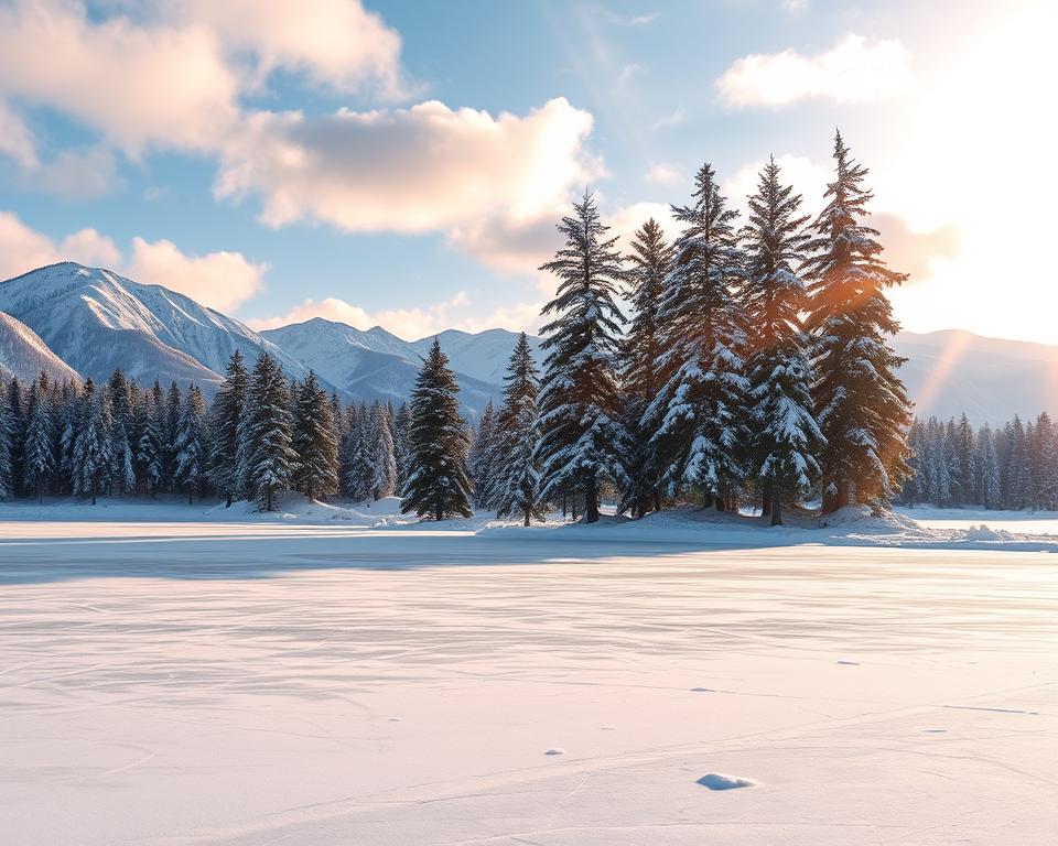 Winterlandschaft Heilongjiang Eislandschaft